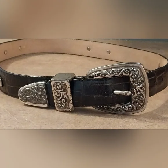 Brighton | Accessories | Brighton Embossed Black Leather  display picture 3